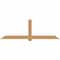 Ekena Millwork Eugene Smooth Timber Gable Bracket, Western Red Cedar, 96"W x 32"H x 5 1/2"D x 5 1/2"F, 8/12 Pitch GBW096X32X0606EUG00SWR - alternate 1